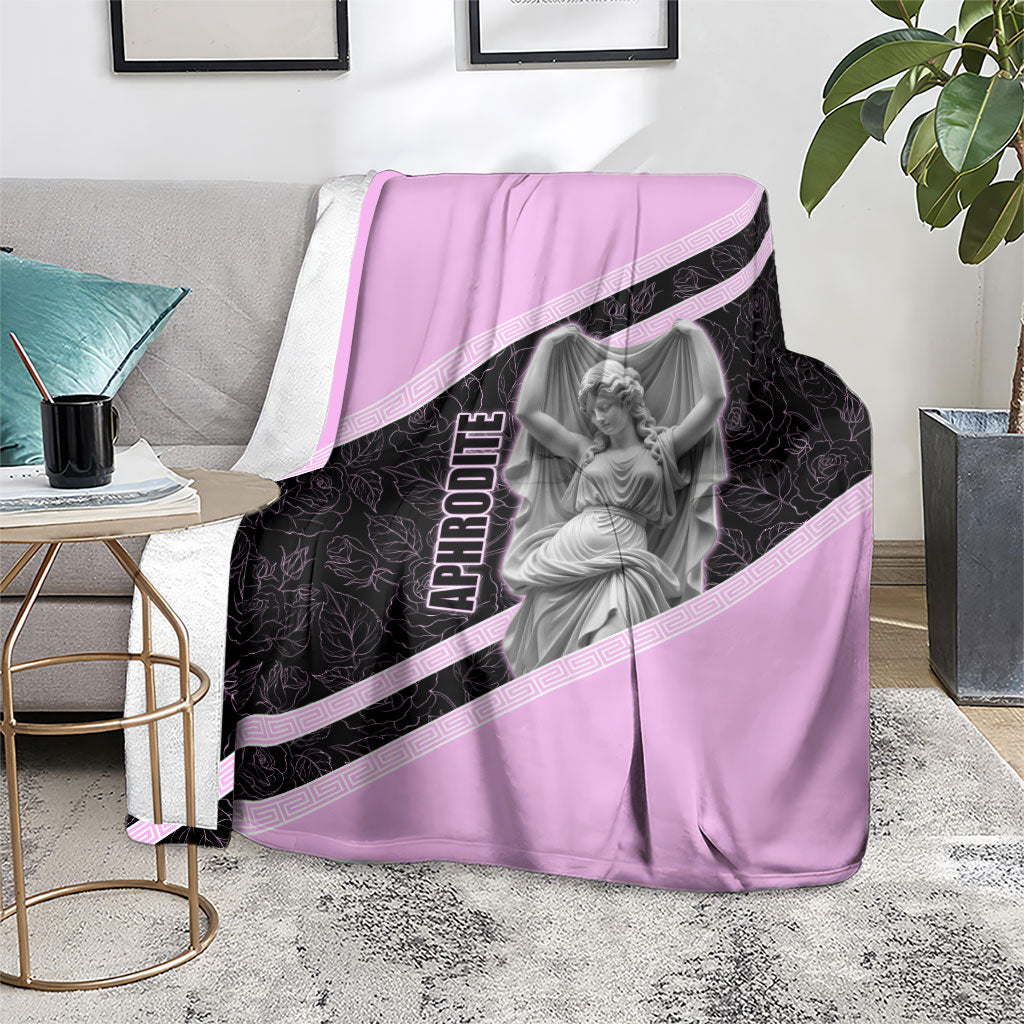Aphrodite Greek Goddess Blanket Classical Mythology Floral Statue Art