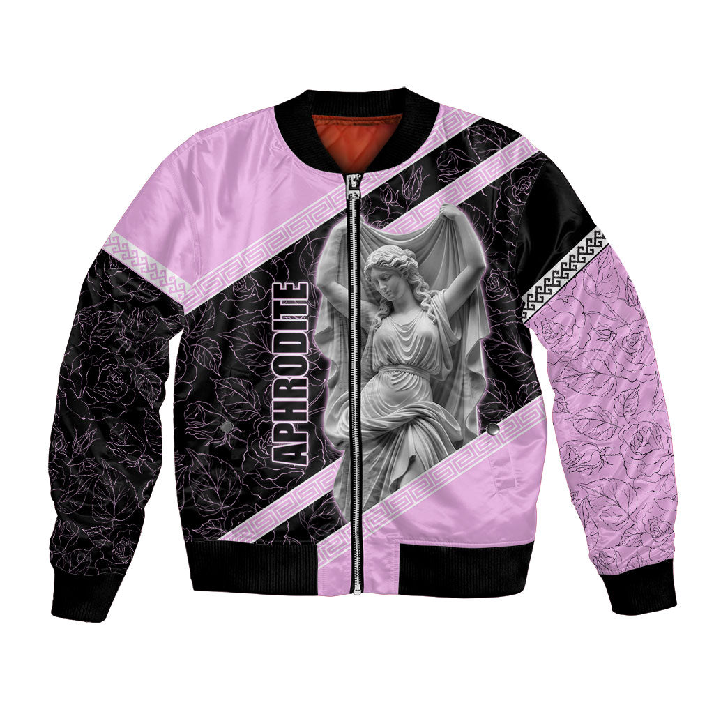 Aphrodite Greek Goddess Bomber Jacket Classical Mythology Floral Statue Art