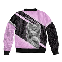 Aphrodite Greek Goddess Bomber Jacket Classical Mythology Floral Statue Art