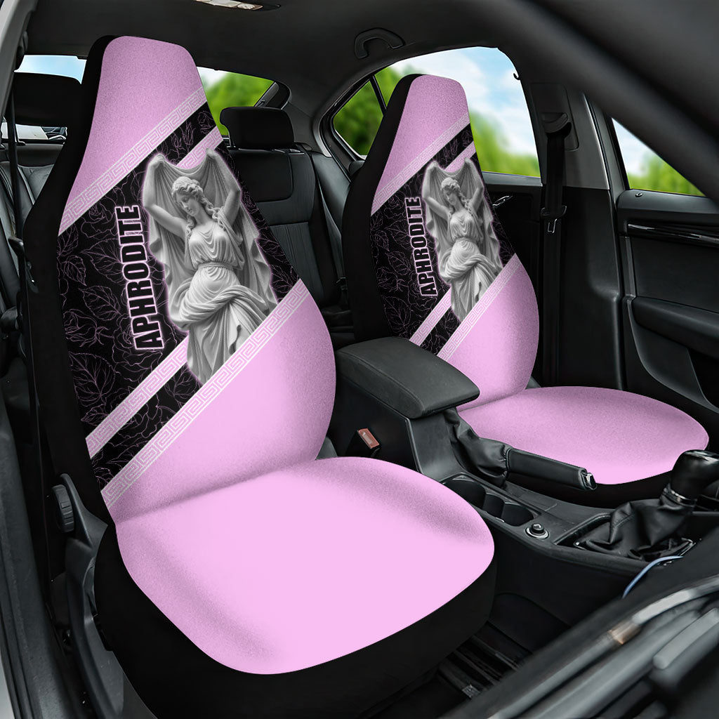 Aphrodite Greek Goddess Car Seat Cover Classical Mythology Floral Statue Art