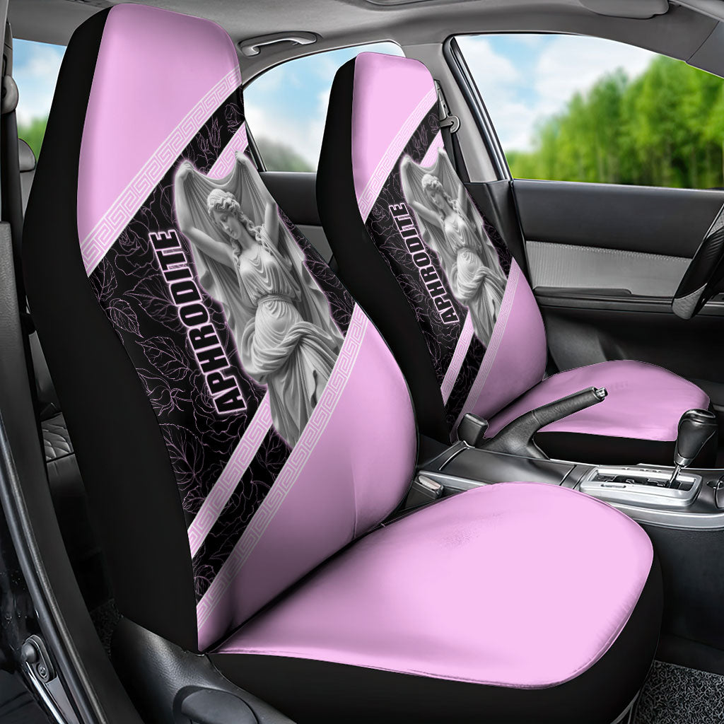 Aphrodite Greek Goddess Car Seat Cover Classical Mythology Floral Statue Art