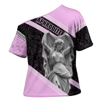 Aphrodite Greek Goddess Cross Shoulder Shirt Classical Mythology Floral Statue Art