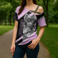 Aphrodite Greek Goddess Cross Shoulder Shirt Classical Mythology Floral Statue Art