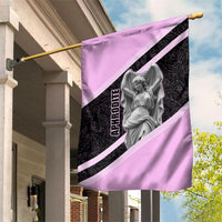 Aphrodite Greek Goddess Garden Flag Classical Mythology Floral Statue Art