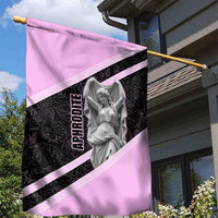 Aphrodite Greek Goddess Garden Flag Classical Mythology Floral Statue Art