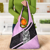Aphrodite Greek Goddess Grocery Bag Classical Mythology Floral Statue Art