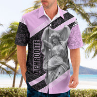 Aphrodite Greek Goddess Hawaiian Shirt Classical Mythology Floral Statue Art