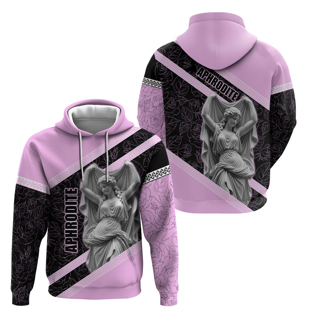 Aphrodite Greek Goddess Hoodie Classical Mythology Floral Statue Art