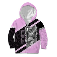Aphrodite Greek Goddess Kid Hoodie Classical Mythology Floral Statue Art