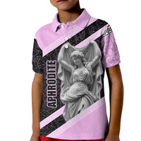 Aphrodite Greek Goddess Kid Polo Shirt Classical Mythology Floral Statue Art
