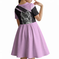 Aphrodite Greek Goddess Kid Short Sleeve Dress Classical Mythology Floral Statue Art