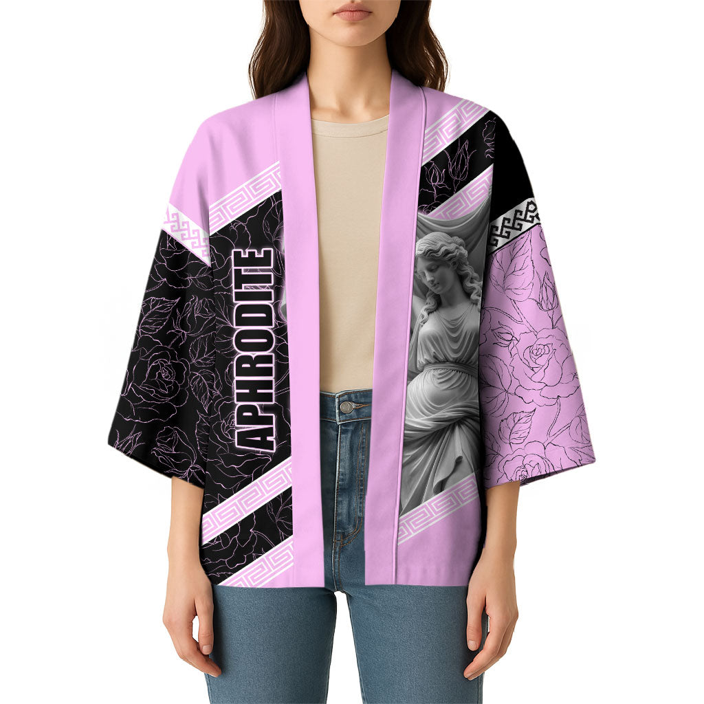 Aphrodite Greek Goddess Kimono Classical Mythology Floral Statue Art