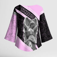 Aphrodite Greek Goddess Kimono Sleeve Blouse Classical Mythology Floral Statue Art