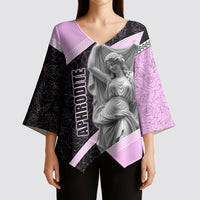 Aphrodite Greek Goddess Kimono Sleeve Blouse Classical Mythology Floral Statue Art