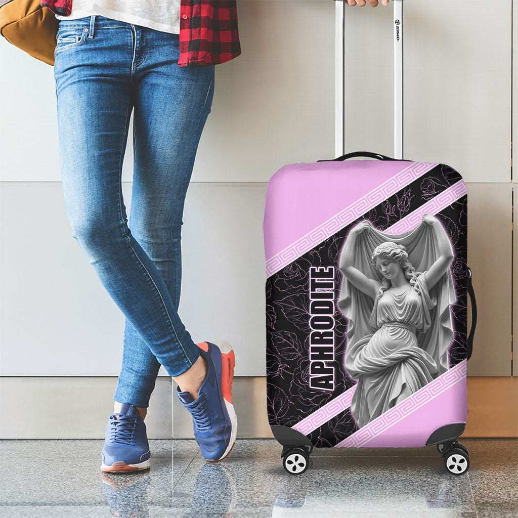 Aphrodite Greek Goddess Luggage Cover Classical Mythology Floral Statue Art