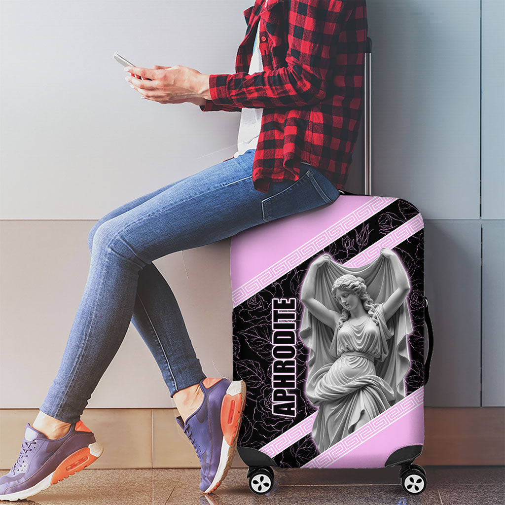 Aphrodite Greek Goddess Luggage Cover Classical Mythology Floral Statue Art