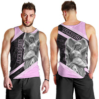 Aphrodite Greek Goddess Men Tank Top Classical Mythology Floral Statue Art