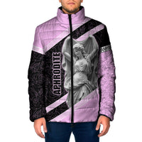 Aphrodite Greek Goddess Padded Jacket Classical Mythology Floral Statue Art