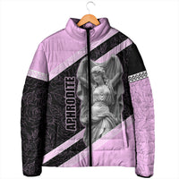 Aphrodite Greek Goddess Padded Jacket Classical Mythology Floral Statue Art