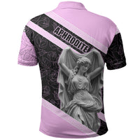 Aphrodite Greek Goddess Polo Shirt Classical Mythology Floral Statue Art