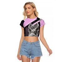 Aphrodite Greek Goddess Raglan Cropped T Shirt Classical Mythology Floral Statue Art