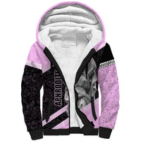 Aphrodite Greek Goddess Sherpa Hoodie Classical Mythology Floral Statue Art