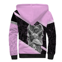 Aphrodite Greek Goddess Sherpa Hoodie Classical Mythology Floral Statue Art