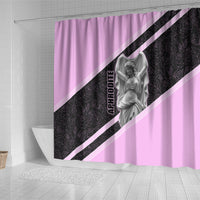 Aphrodite Greek Goddess Shower Curtain Classical Mythology Floral Statue Art