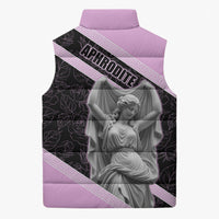 Aphrodite Greek Goddess Sleeveless Puffer Jacket Classical Mythology Floral Statue Art