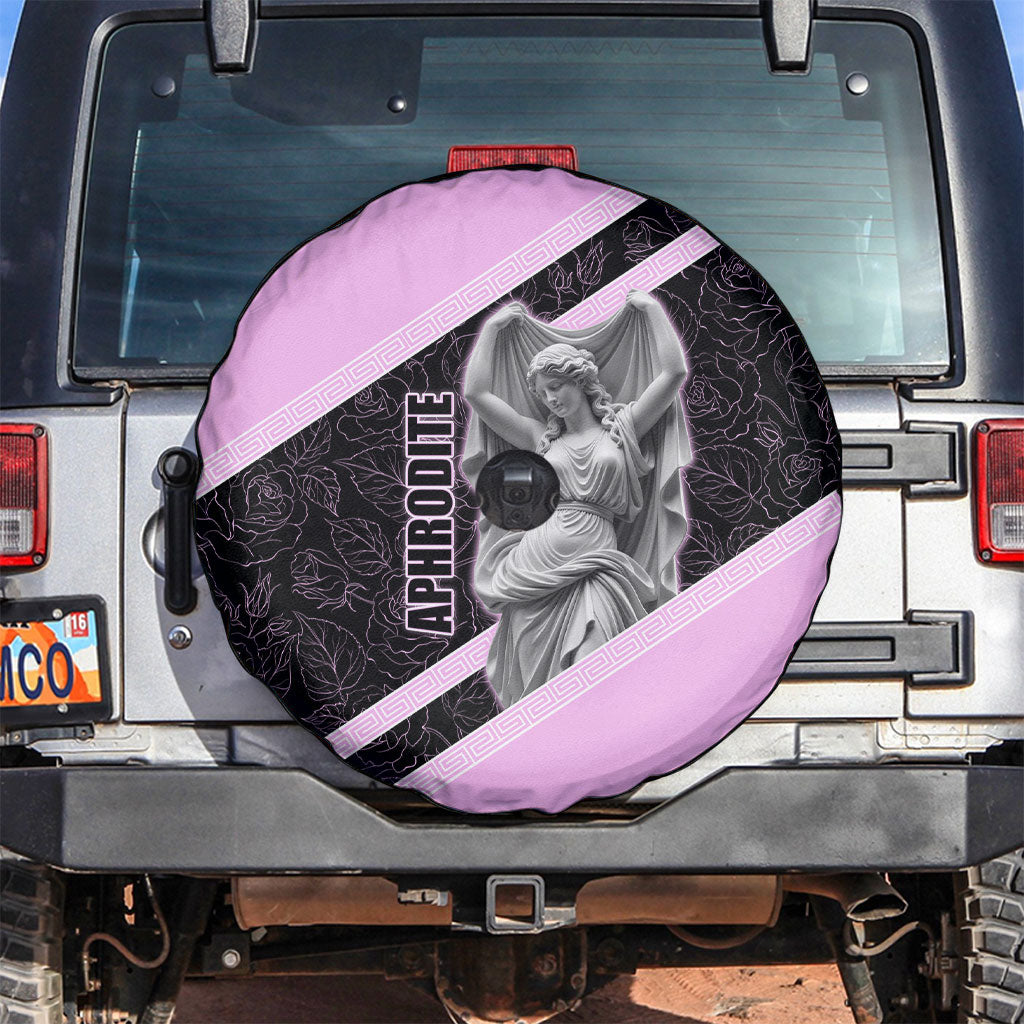 Aphrodite Greek Goddess Spare Tire Cover Classical Mythology Floral Statue Art