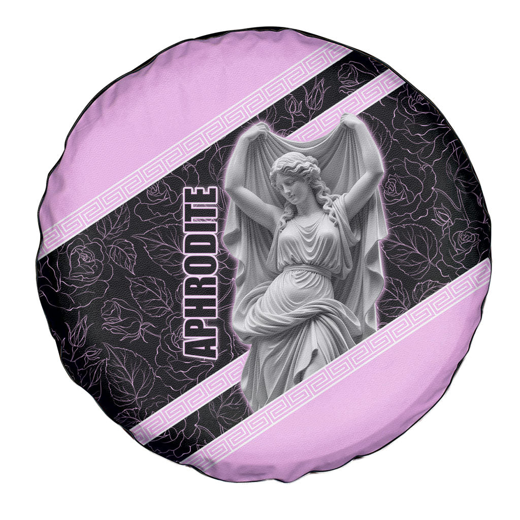 Aphrodite Greek Goddess Spare Tire Cover Classical Mythology Floral Statue Art