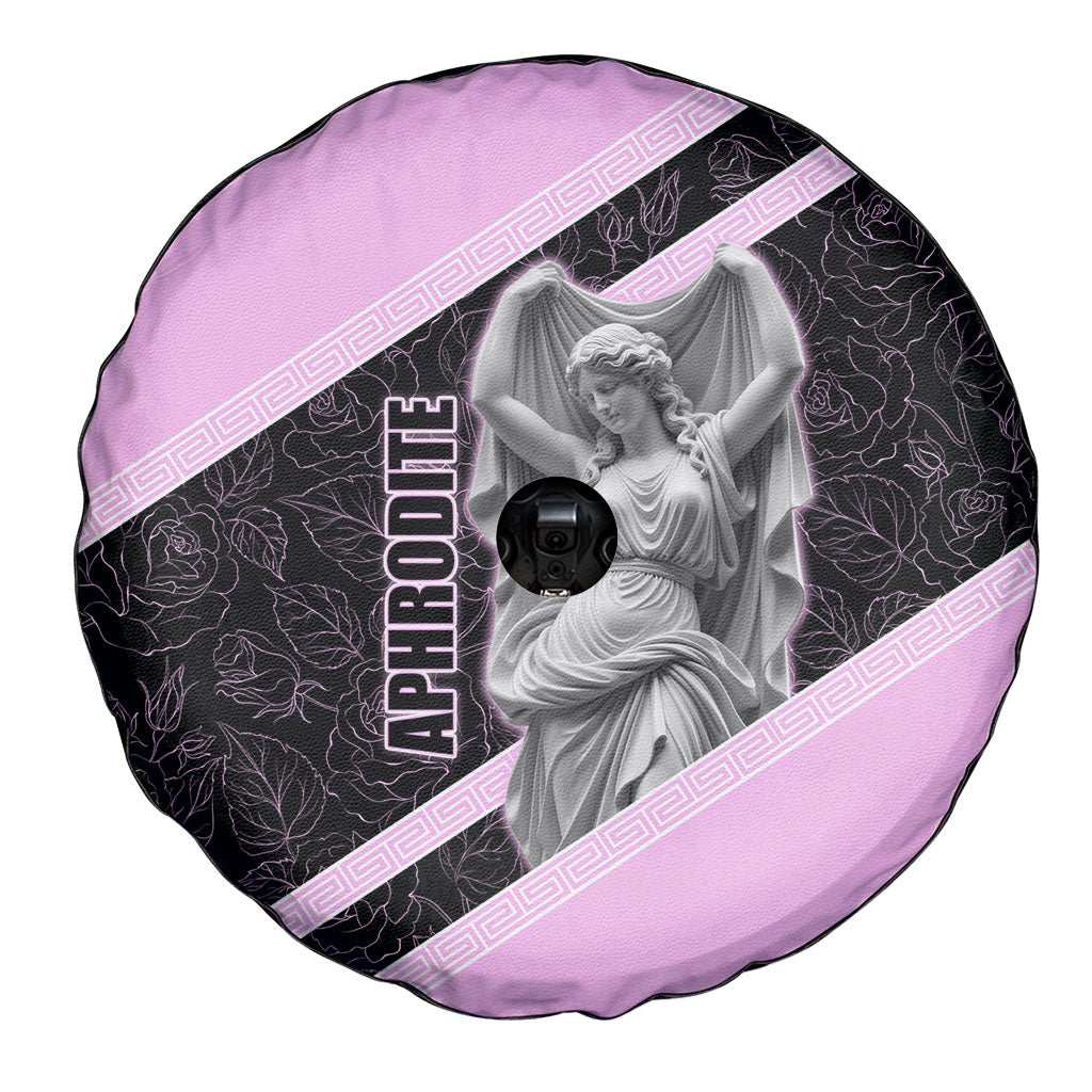 Aphrodite Greek Goddess Spare Tire Cover Classical Mythology Floral Statue Art