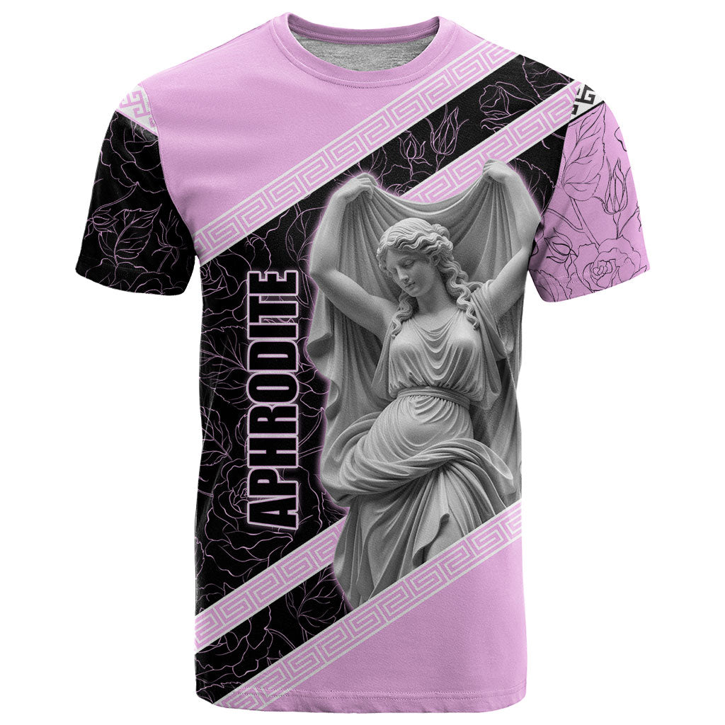 Aphrodite Greek Goddess T Shirt Classical Mythology Floral Statue Art