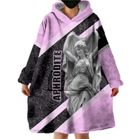 Aphrodite Greek Goddess Wearable Blanket Hoodie Classical Mythology Floral Statue Art
