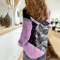 Aphrodite Greek Goddess Women Casual Shirt Classical Mythology Floral Statue Art