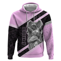 Aphrodite Greek Goddess Zip Hoodie Classical Mythology Floral Statue Art