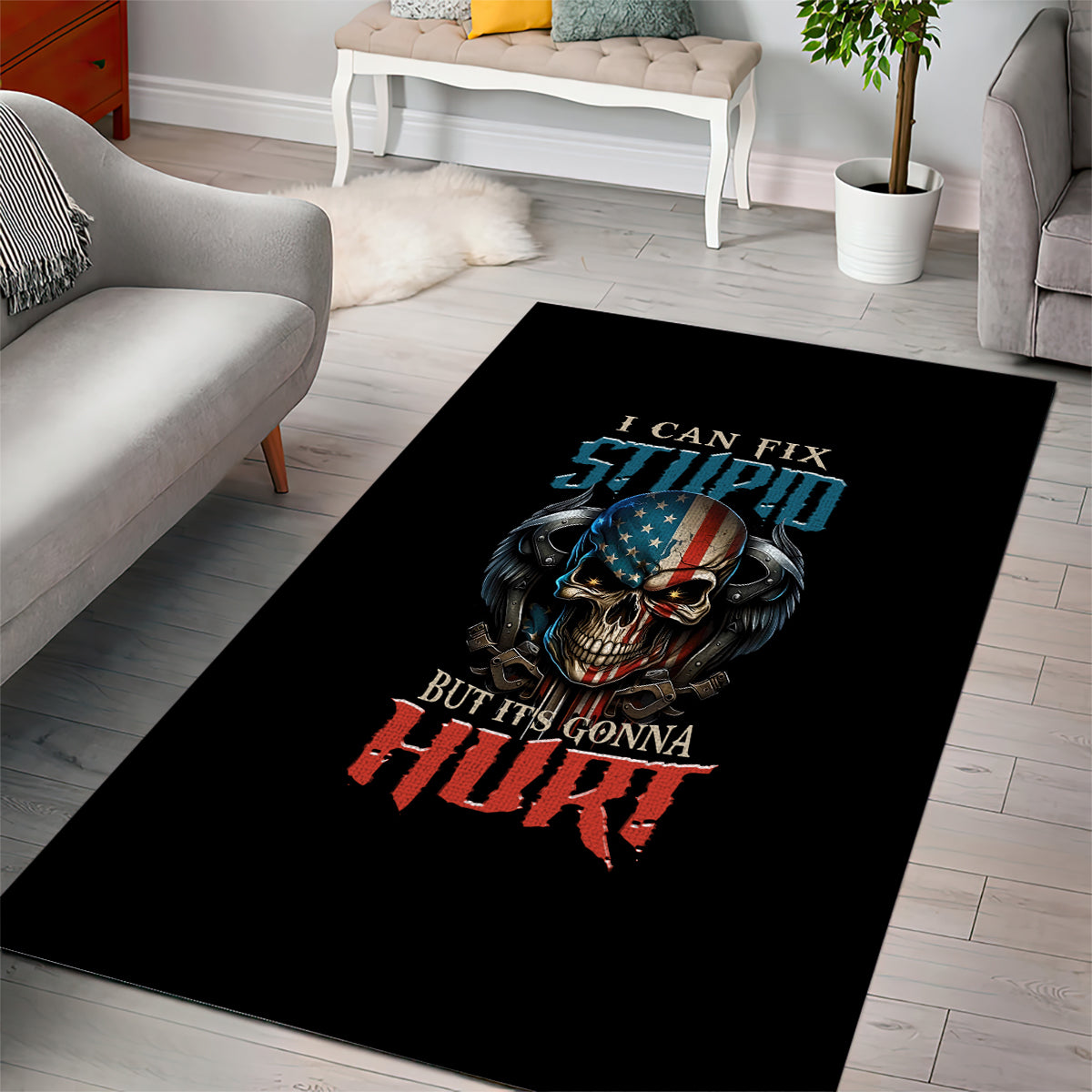 I Can Fix Stupid But It's Gonna Hurt Area Rug - Wonder Print Shop