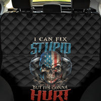 I Can Fix Stupid But It's Gonna Hurt Back Car Seat Cover - Wonder Print Shop