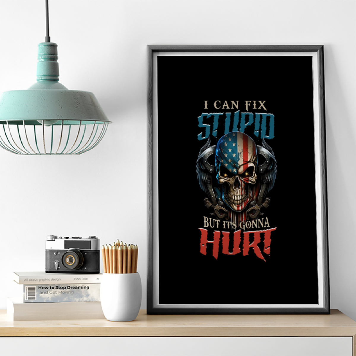 I Can Fix Stupid But It's Gonna Hurt Canvas Wall Art - Wonder Print Shop