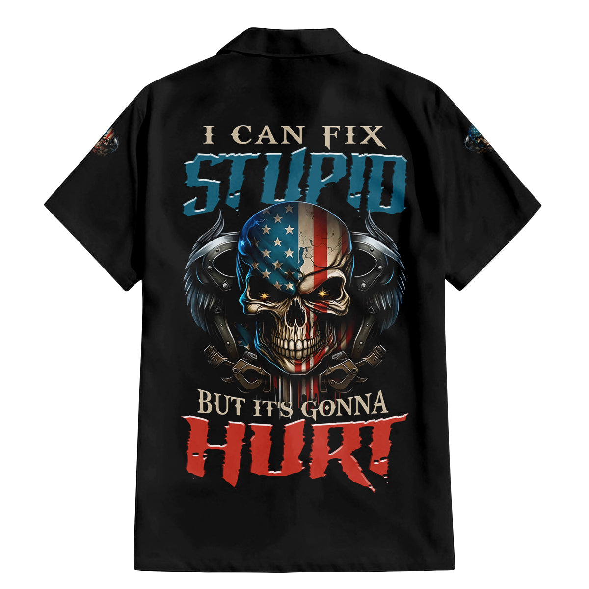 I Can Fix Stupid But It's Gonna Hurt Family Matching Mermaid Dress and Hawaiian Shirt - Wonder Print Shop
