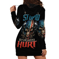 I Can Fix Stupid But It's Gonna Hurt Hoodie Dress - Wonder Print Shop