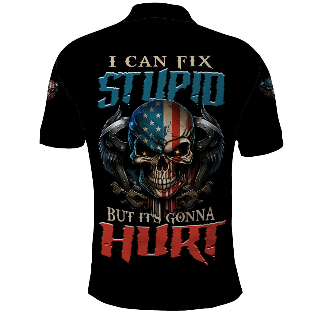 I Can Fix Stupid But It's Gonna Hurt Polo Shirt - Wonder Print Shop