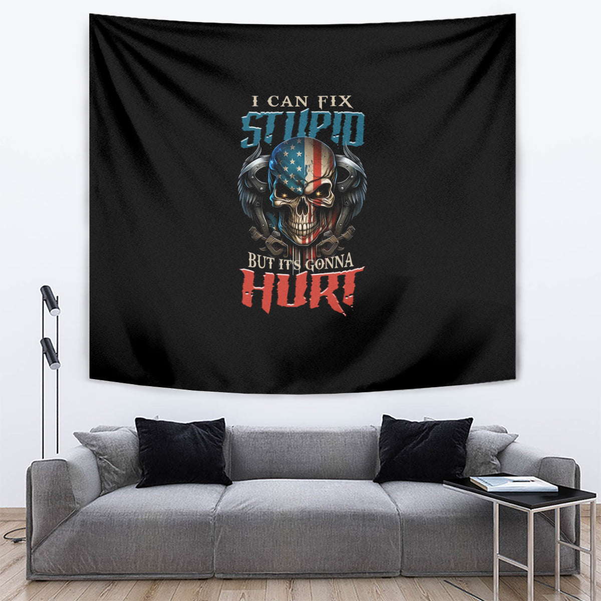 I Can Fix Stupid But It's Gonna Hurt Tapestry - Wonder Print Shop