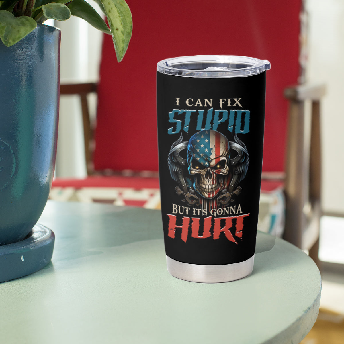 I Can Fix Stupid But It's Gonna Hurt Tumbler Cup - Wonder Print Shop