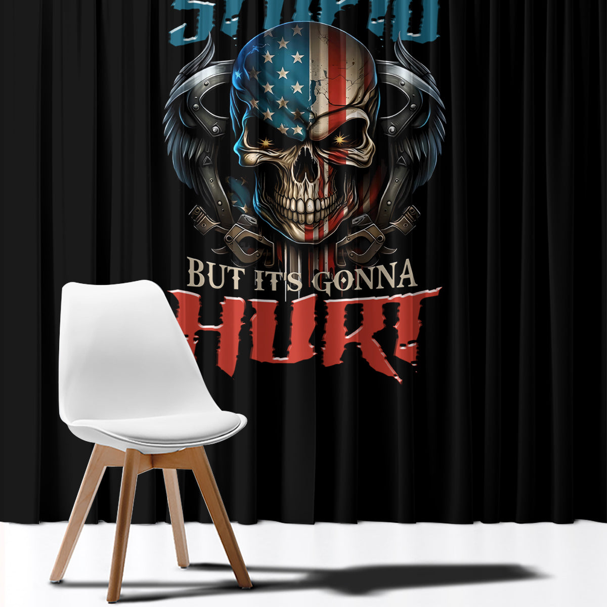 I Can Fix Stupid But It's Gonna Hurt Window Curtain - Wonder Print Shop