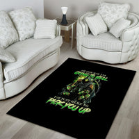 Of Course I'm Going To Hell Skull Area Rug - Wonder Print Shop