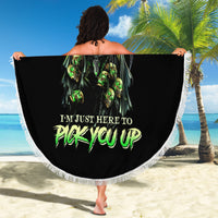 Of Course I'm Going To Hell Skull Beach Blanket - Wonder Print Shop