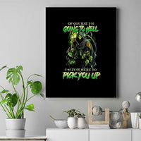 Of Course I'm Going To Hell Skull Canvas Wall Art - Wonder Print Shop
