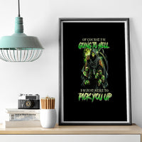 Of Course I'm Going To Hell Skull Canvas Wall Art - Wonder Print Shop