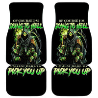 Of Course I'm Going To Hell Skull Car Mats - Wonder Print Shop
